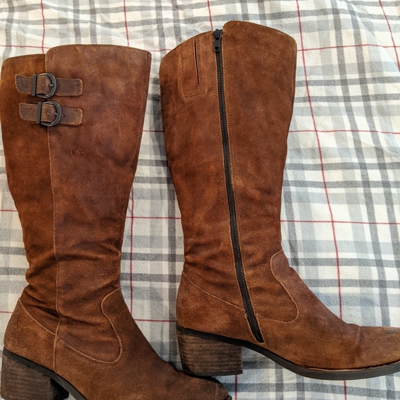 Born brown suede boots, size 10 - Picture 2 of 10